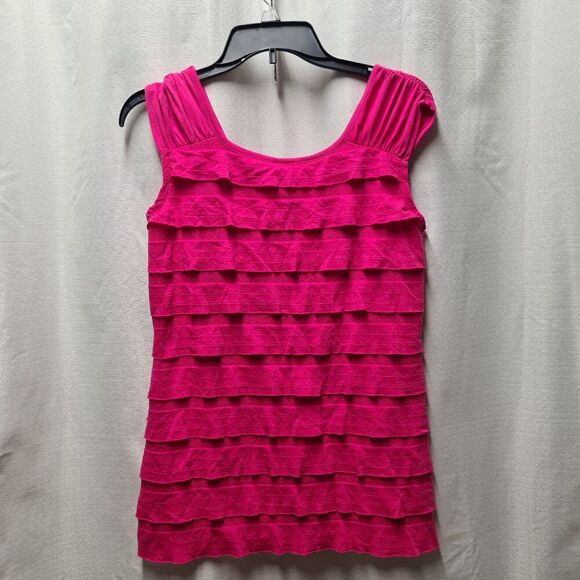 NWT Rafaella Women’s Pink Ruffle Sleeveless Top | Size: S - Picture 4 of 4